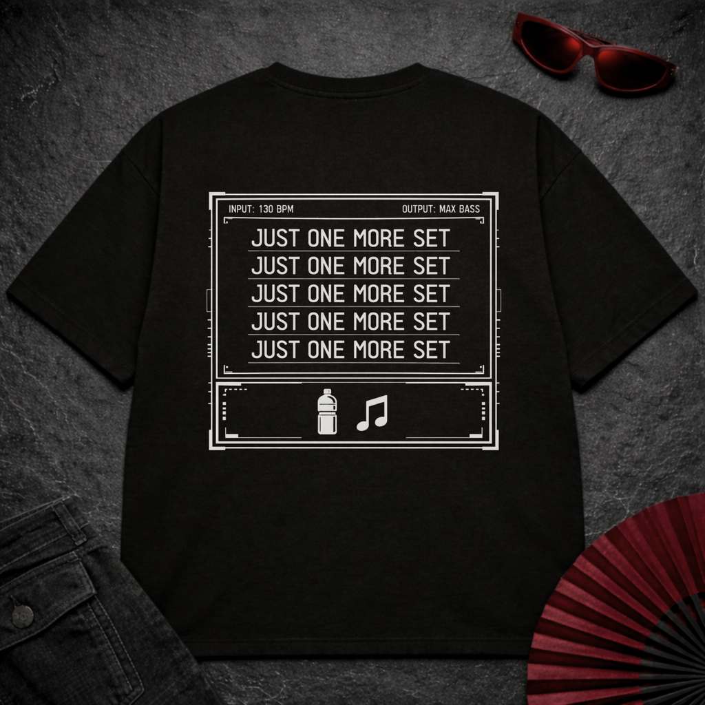 Just One More Set Oversize Tee