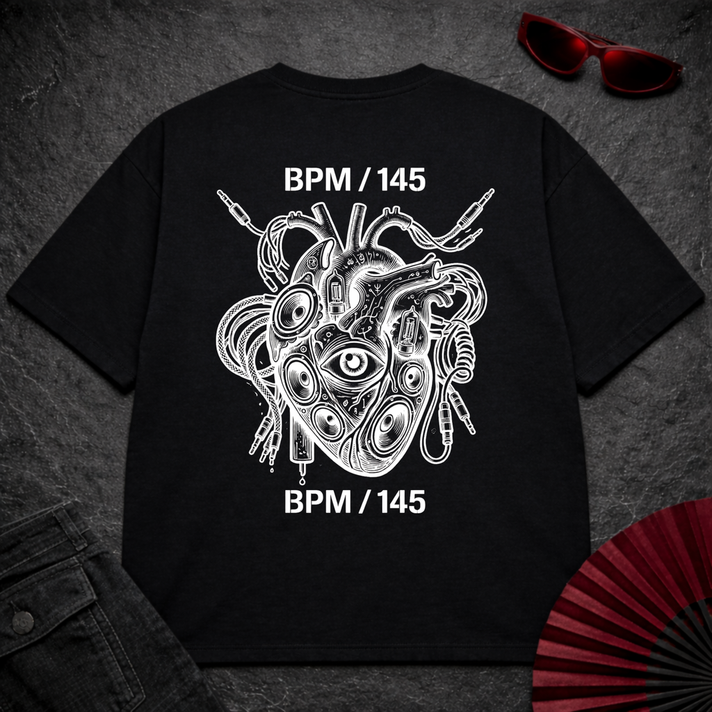 HeartBPM Oversize Tee
