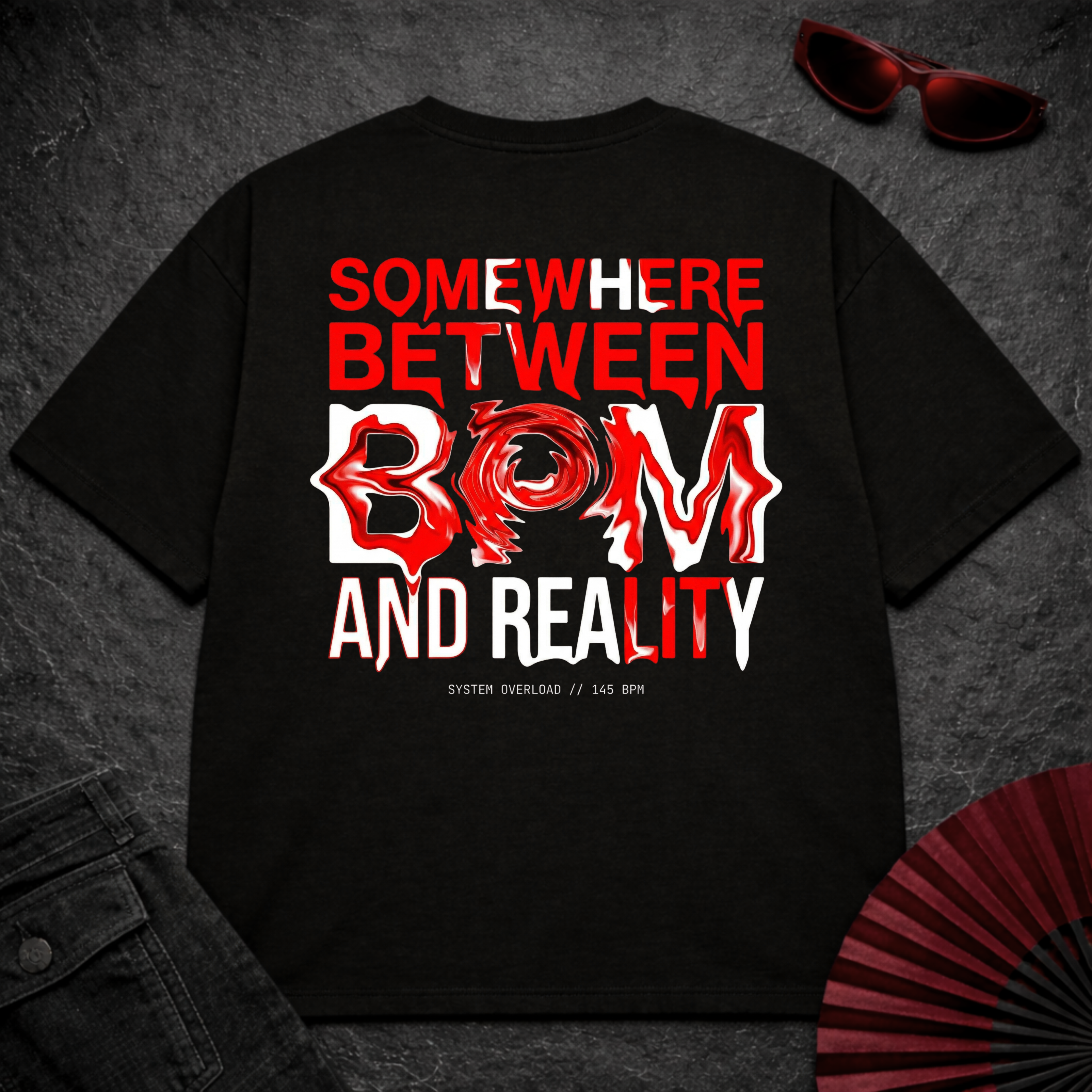 Somewhere Between BPM Oversize Tee