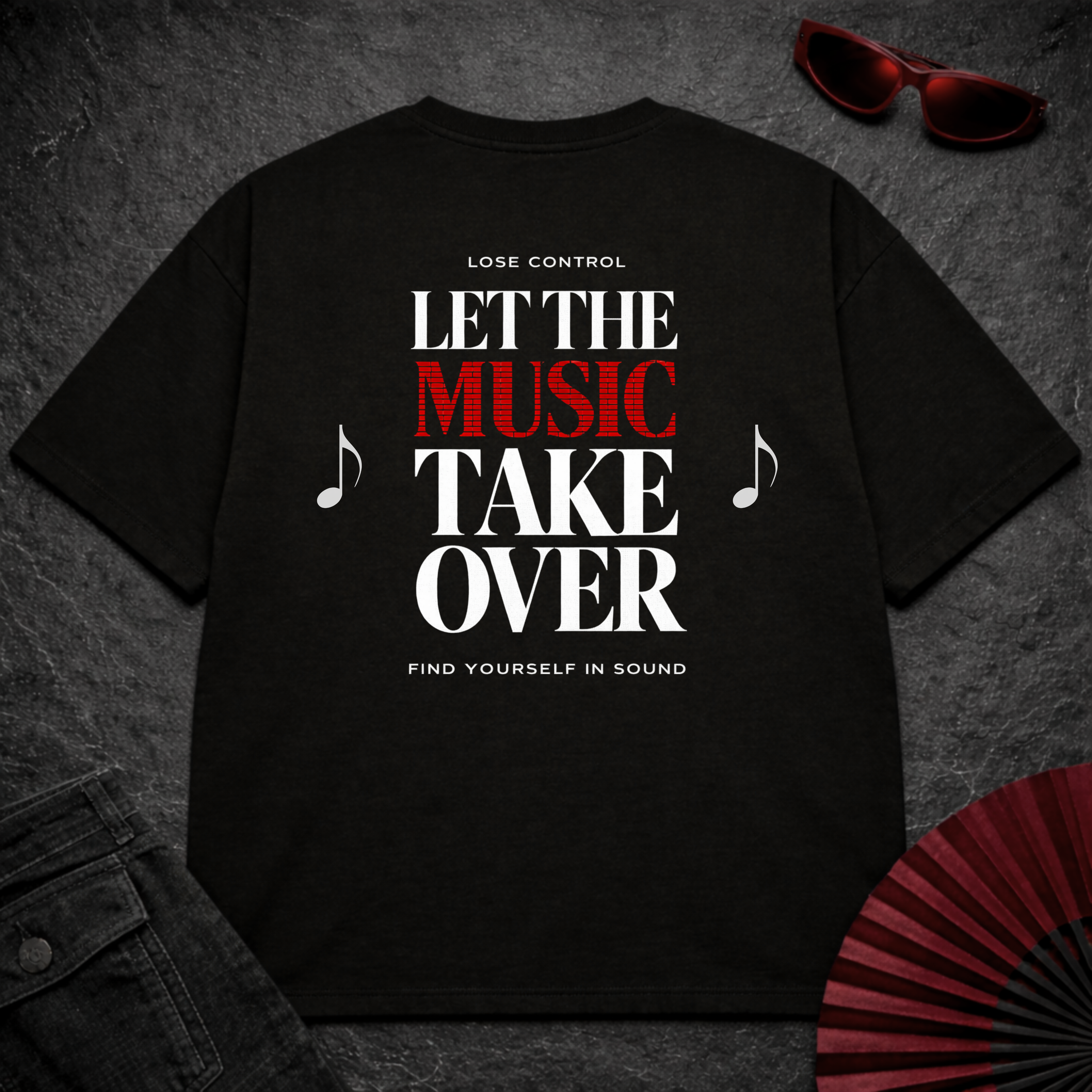 Let The Music Take Over 2 Oversize Tee