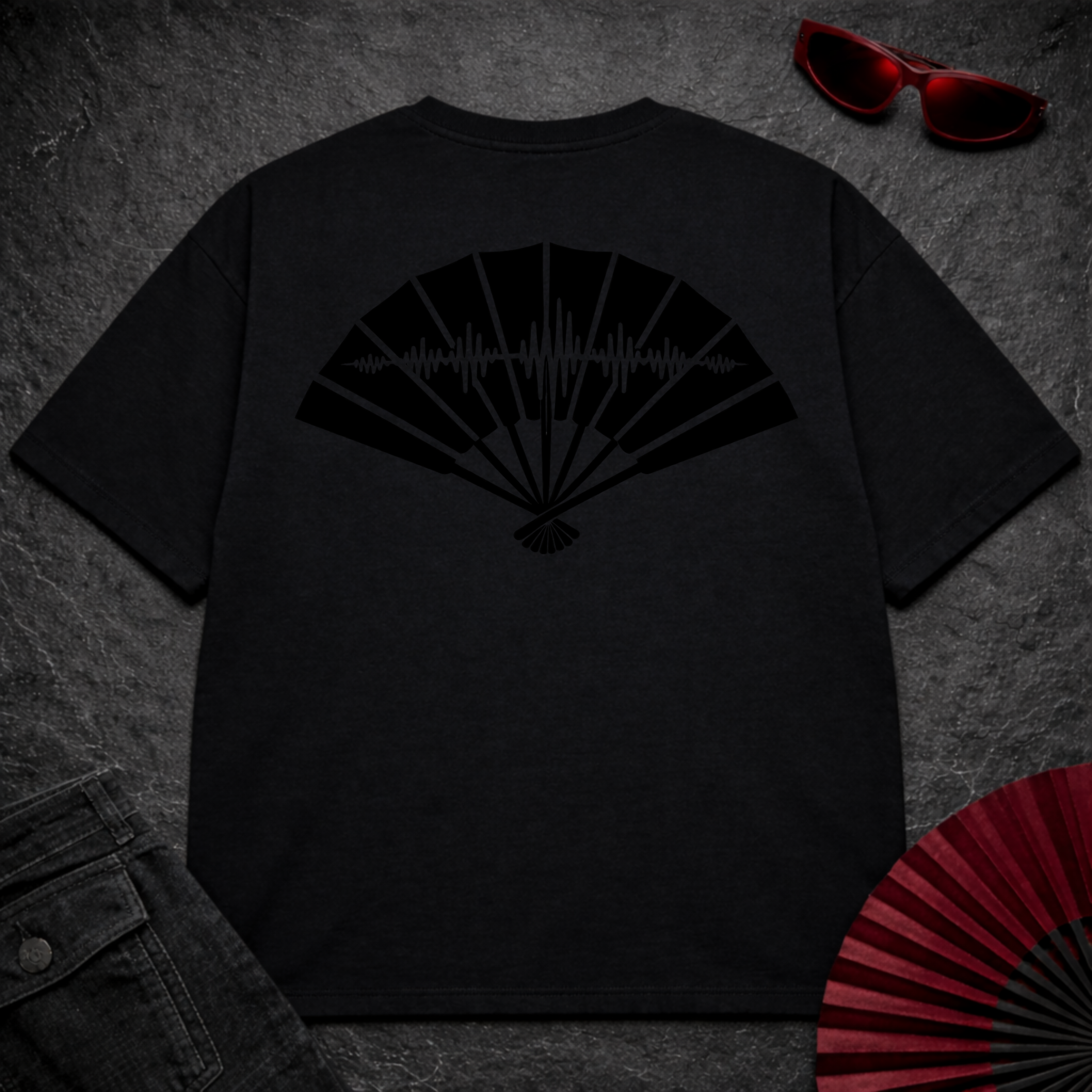 Fan Black Oversize Tee