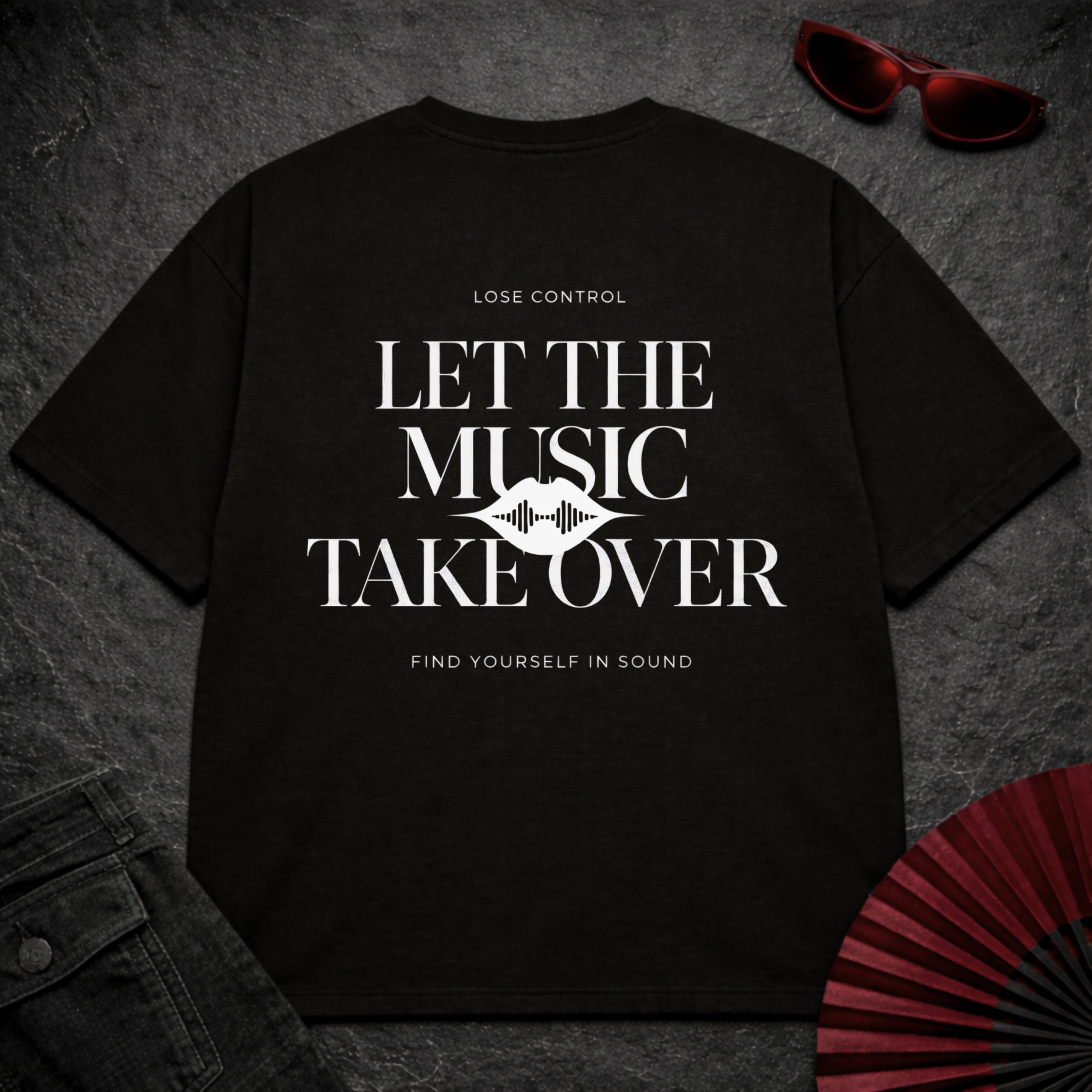 Let The Music Take Over Oversize Tee