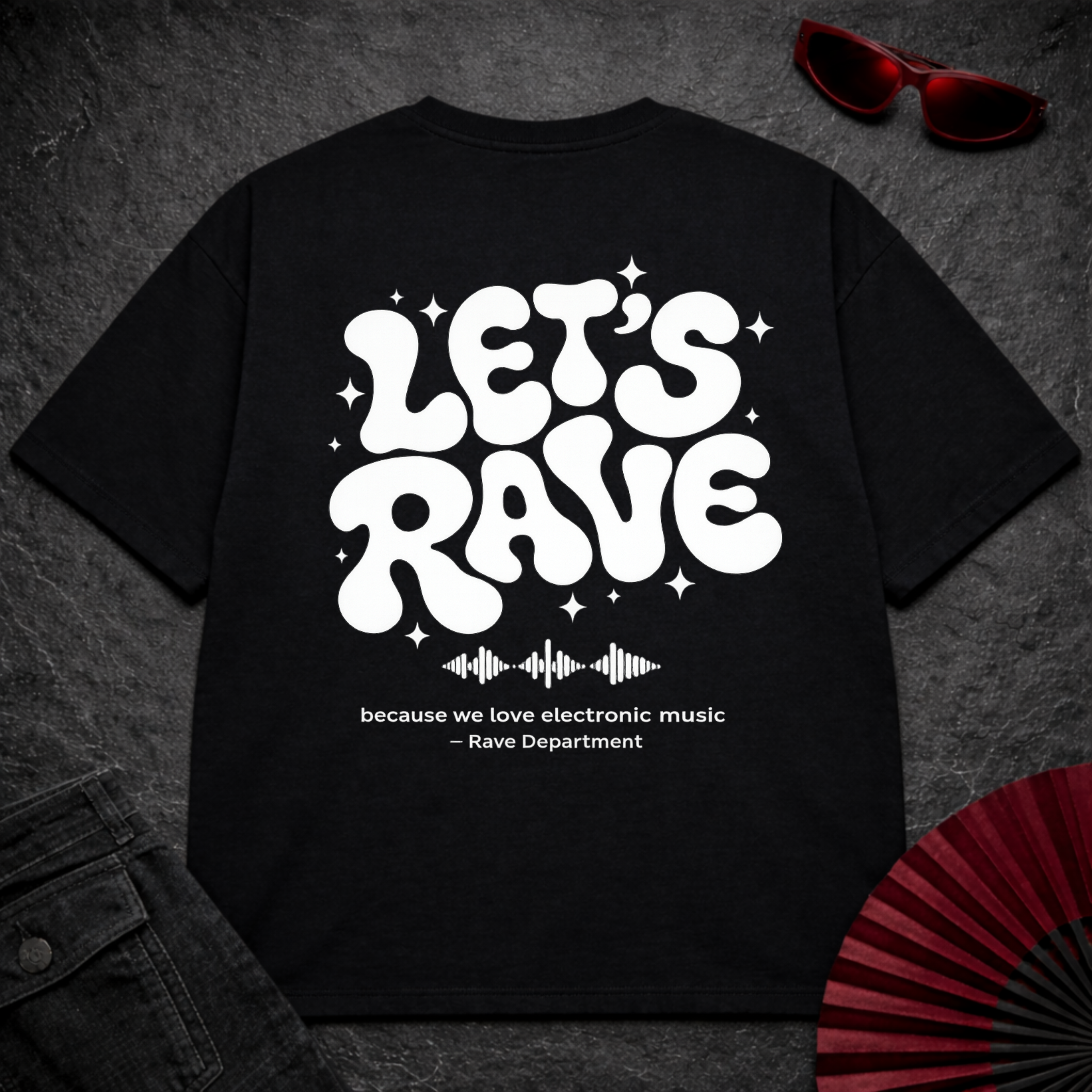 Let's Rave Oversize Tee