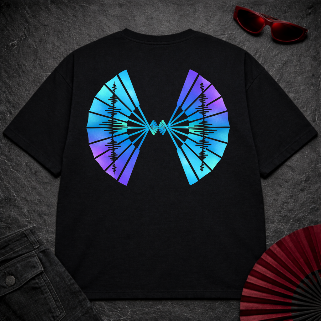 Fan Wing Blue Oversize Tee