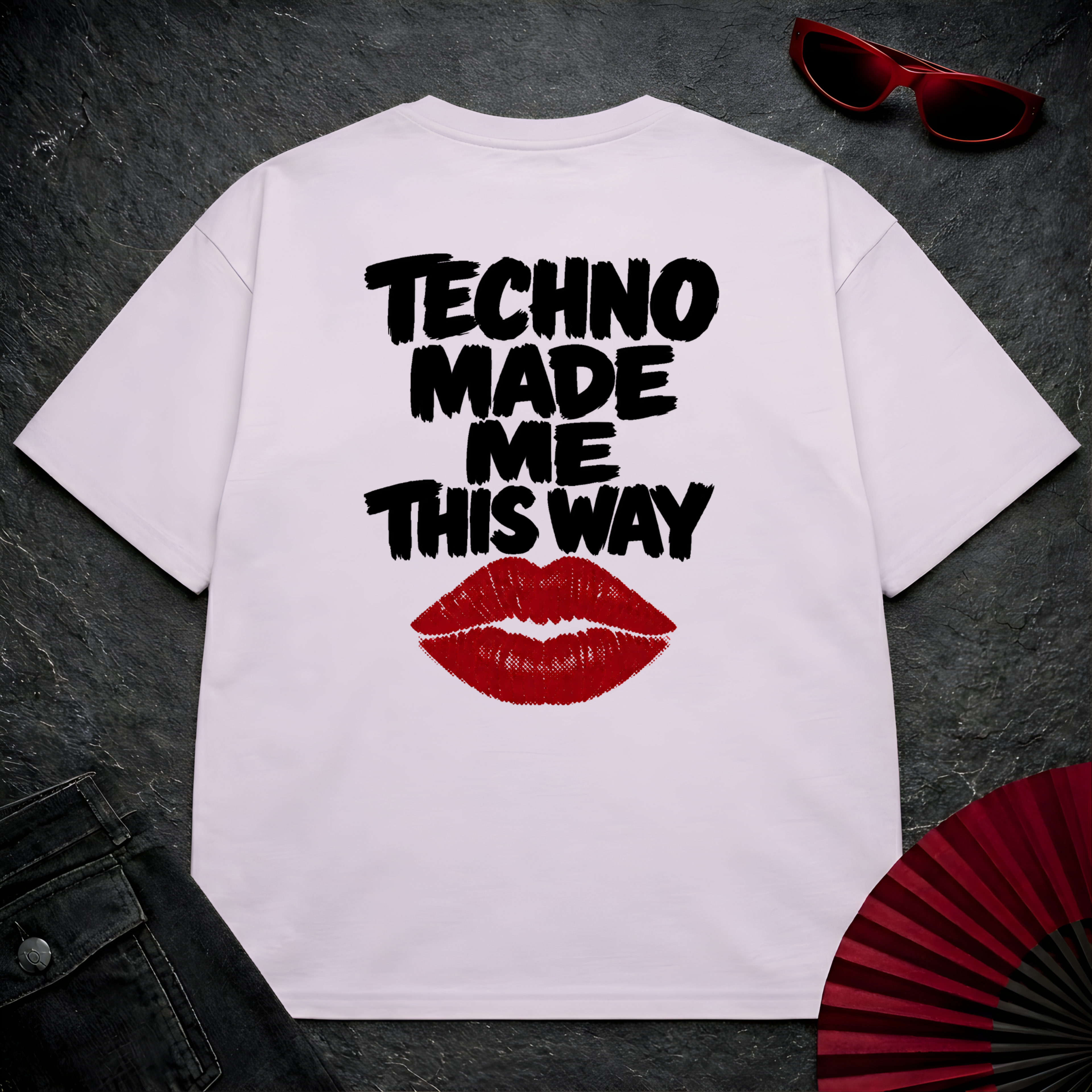 Techno Made Me This Way Oversize Tee