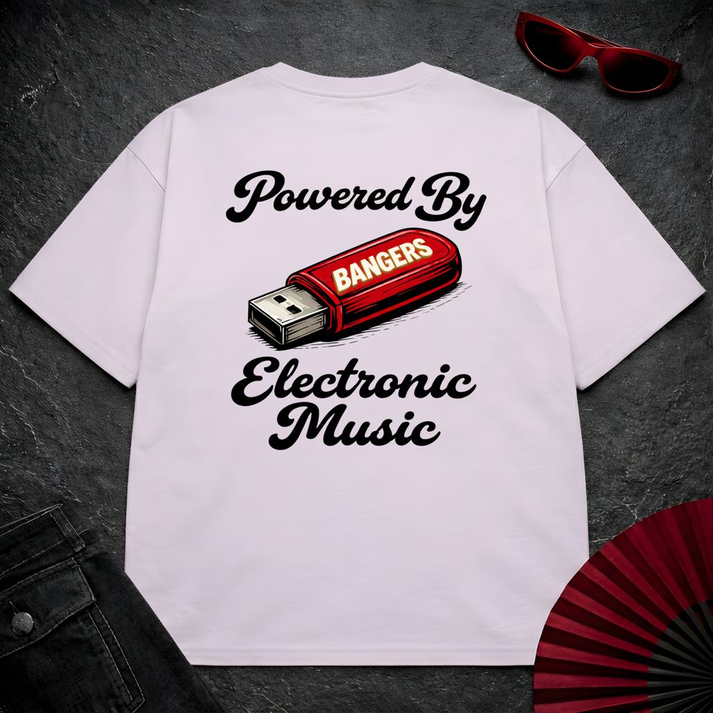 Powered By Electronic Music Oversize Tee