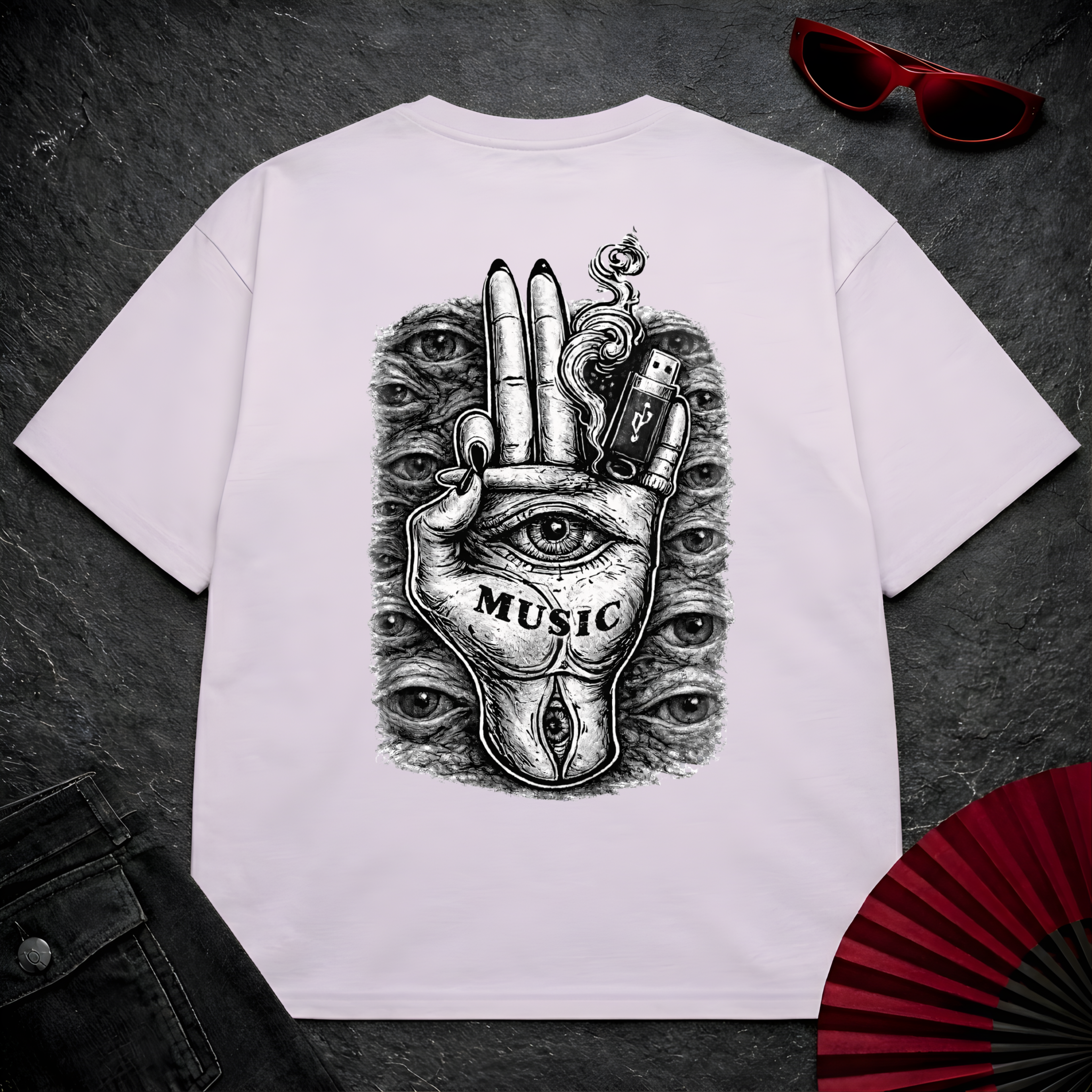Music Hand Oversize Tee