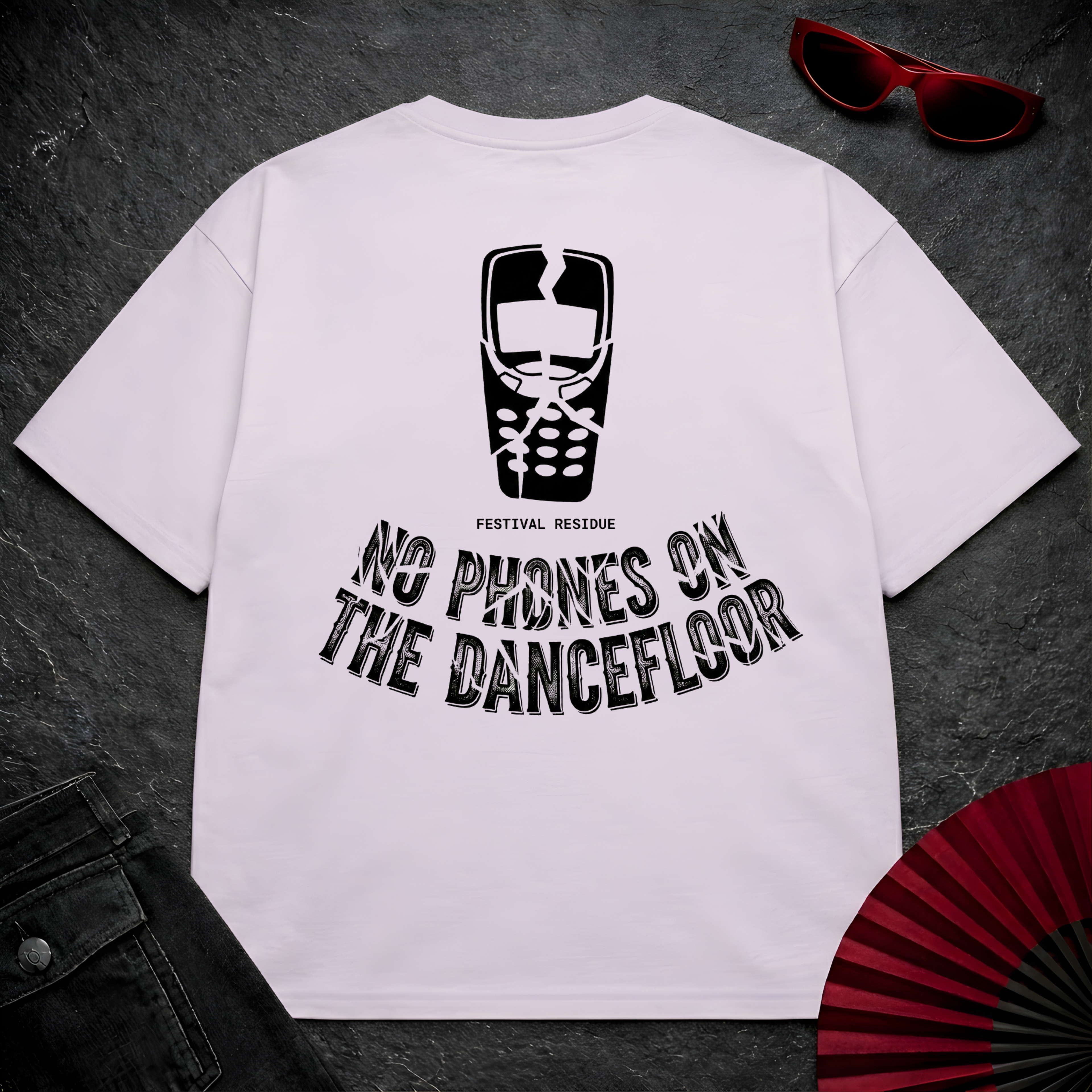 No Phones 2 Oversize Tee