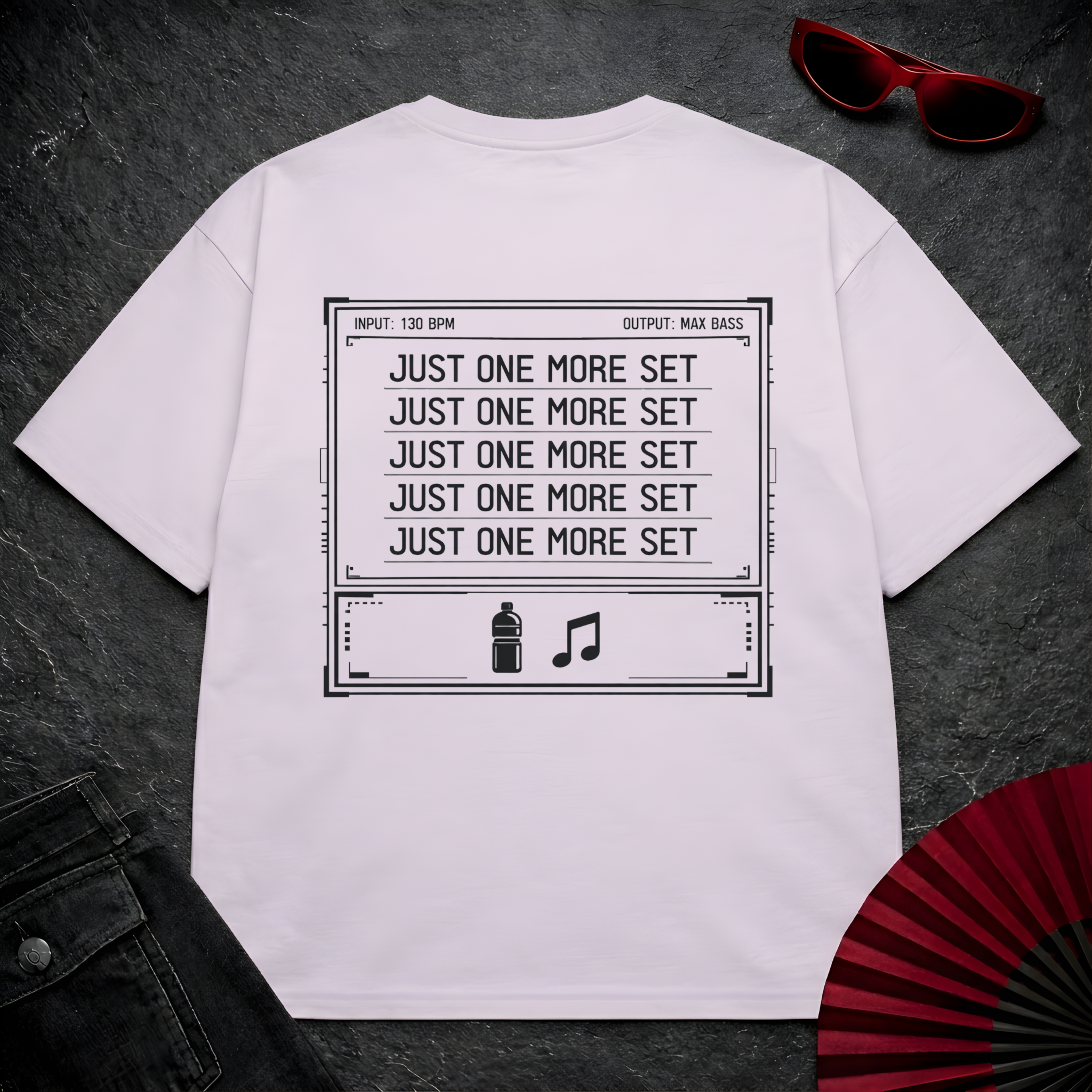 Just One More Set Oversize Tee