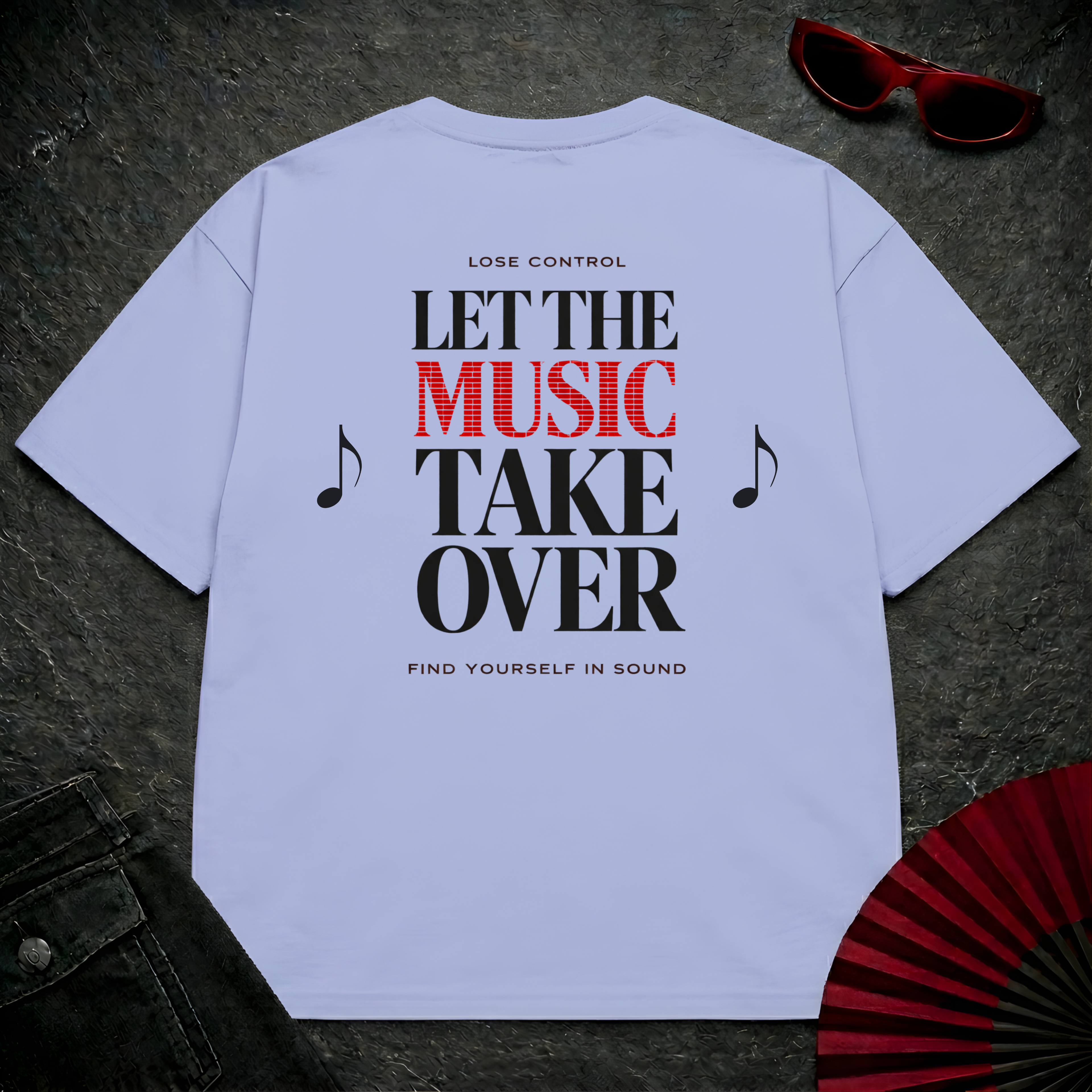 Let The Music Take Over 2 Oversize Tee