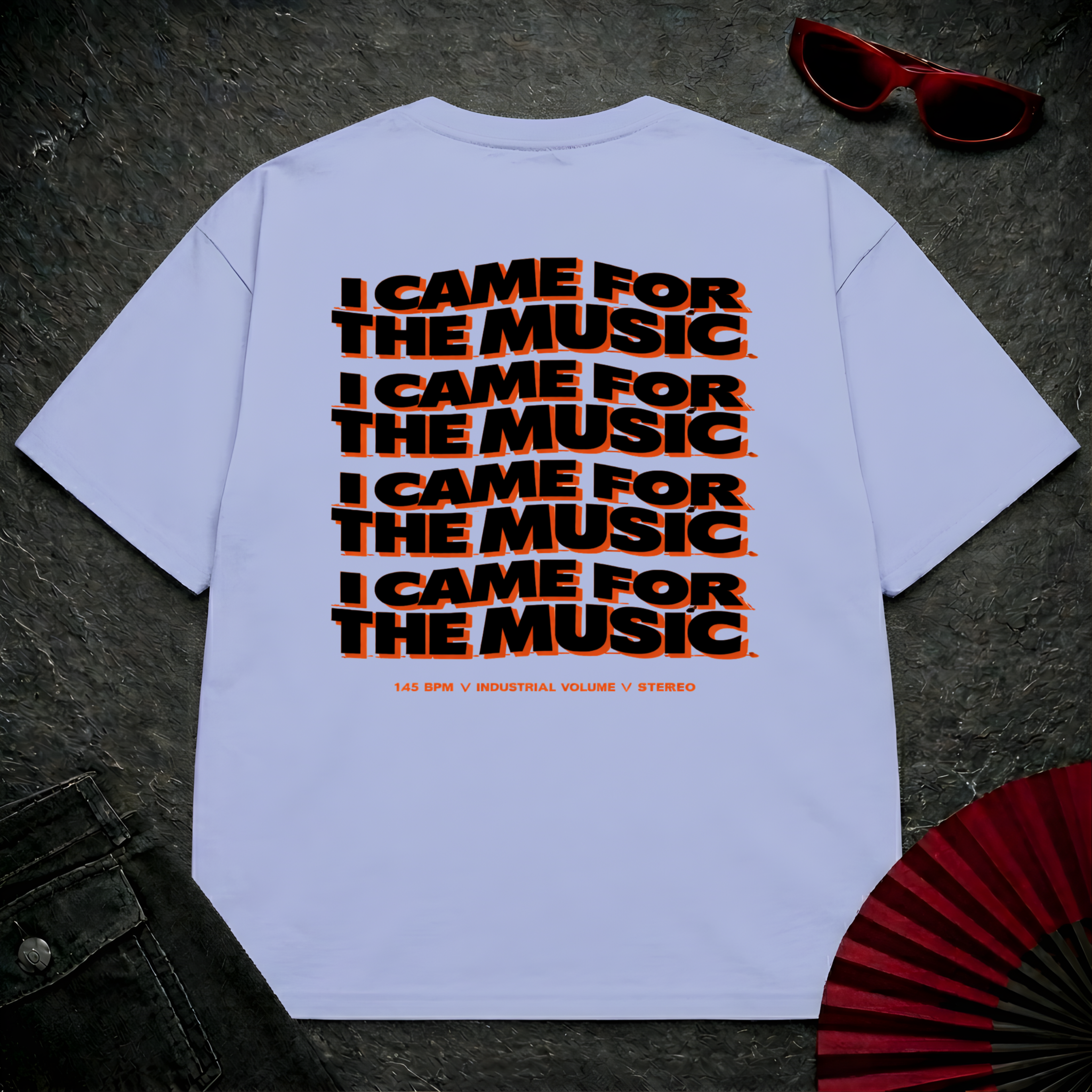 Came For The Music Oversize Tee
