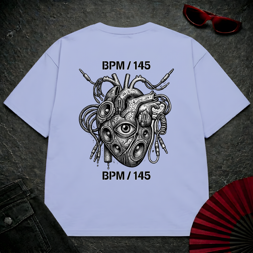 HeartBPM Oversize Tee