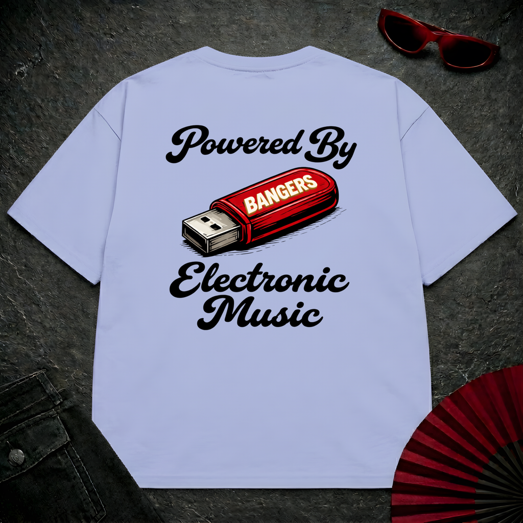 Powered By Electronic Music Oversize Tee