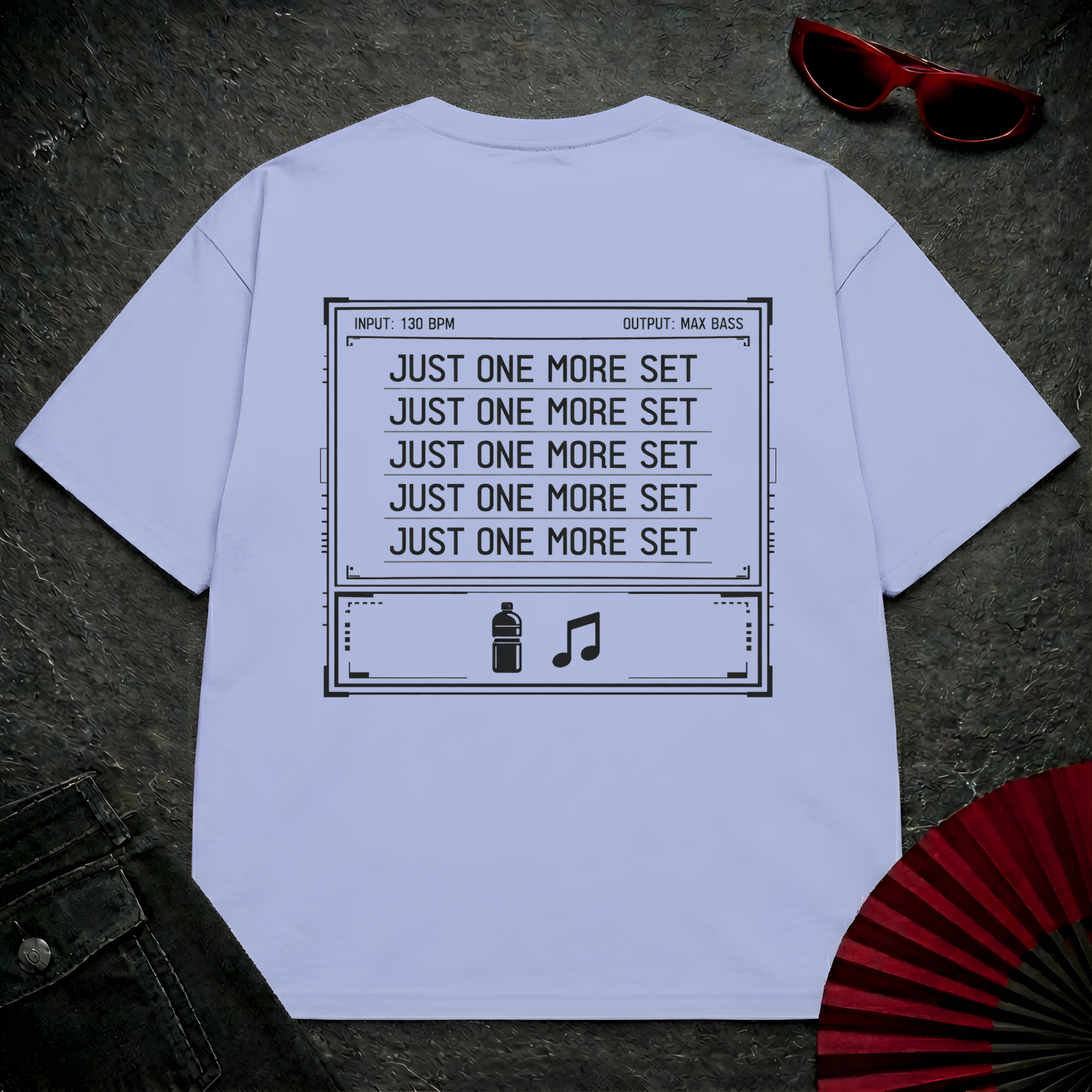 Just One More Set Oversize Tee