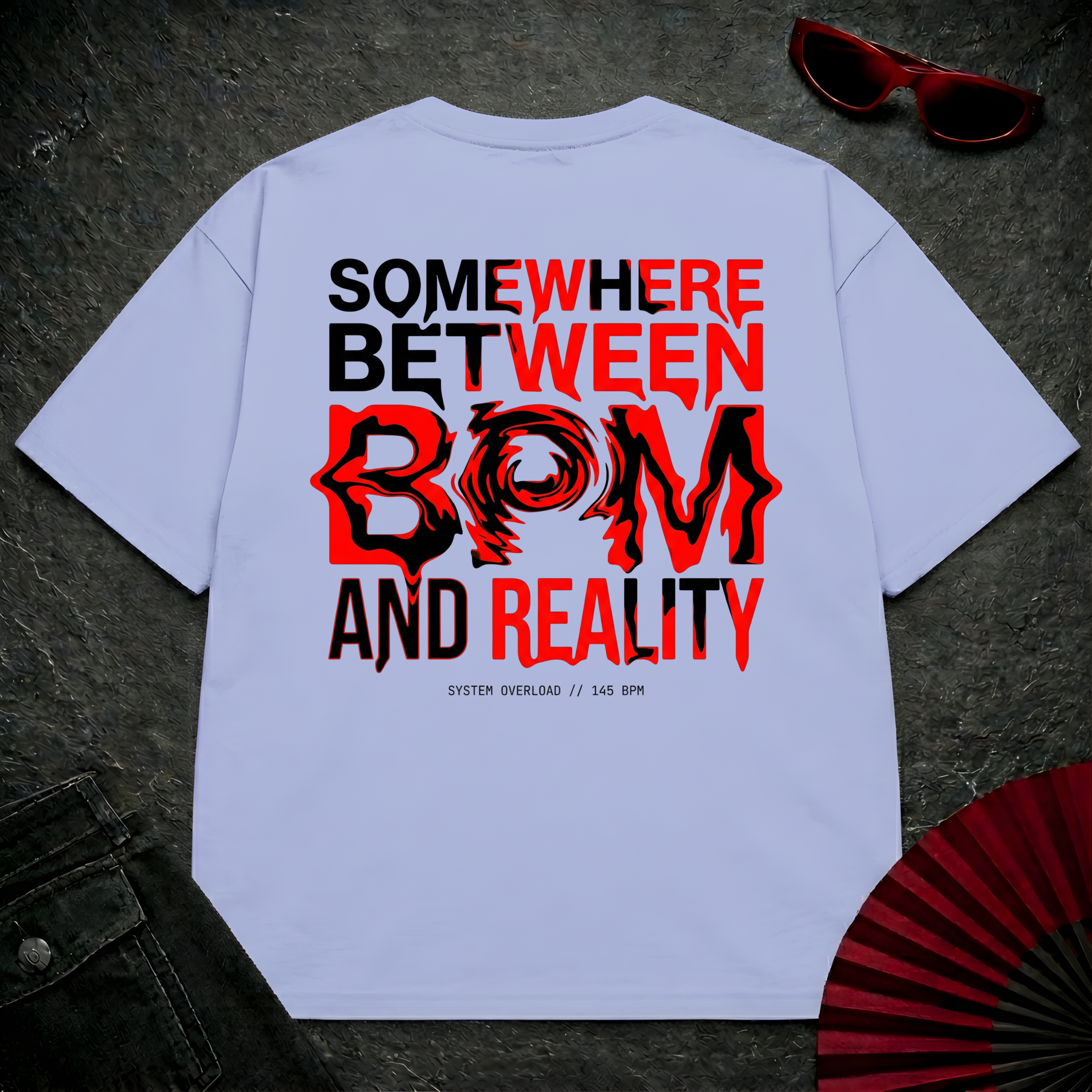 Somewhere Between BPM Oversize Tee