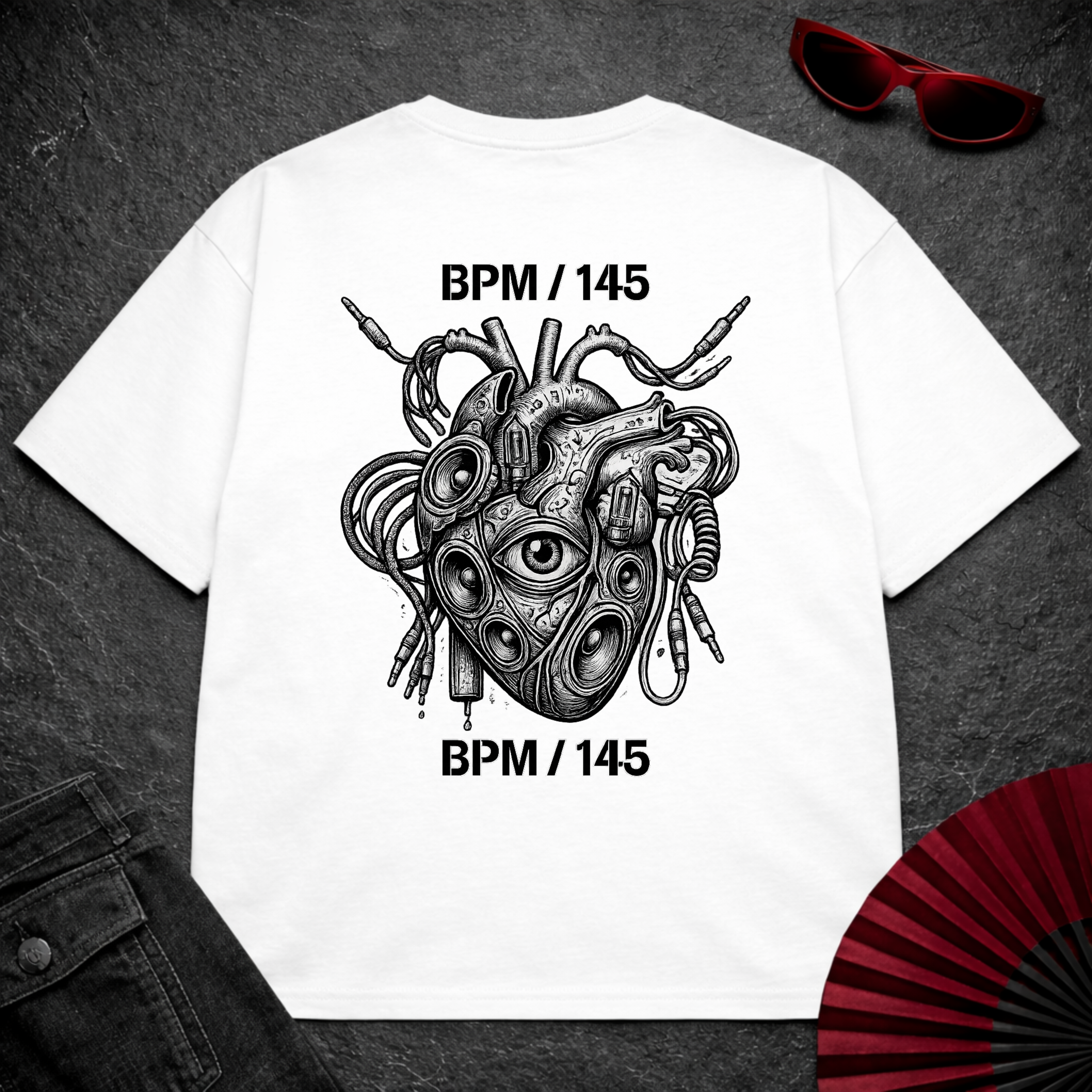 HeartBPM Oversize Tee