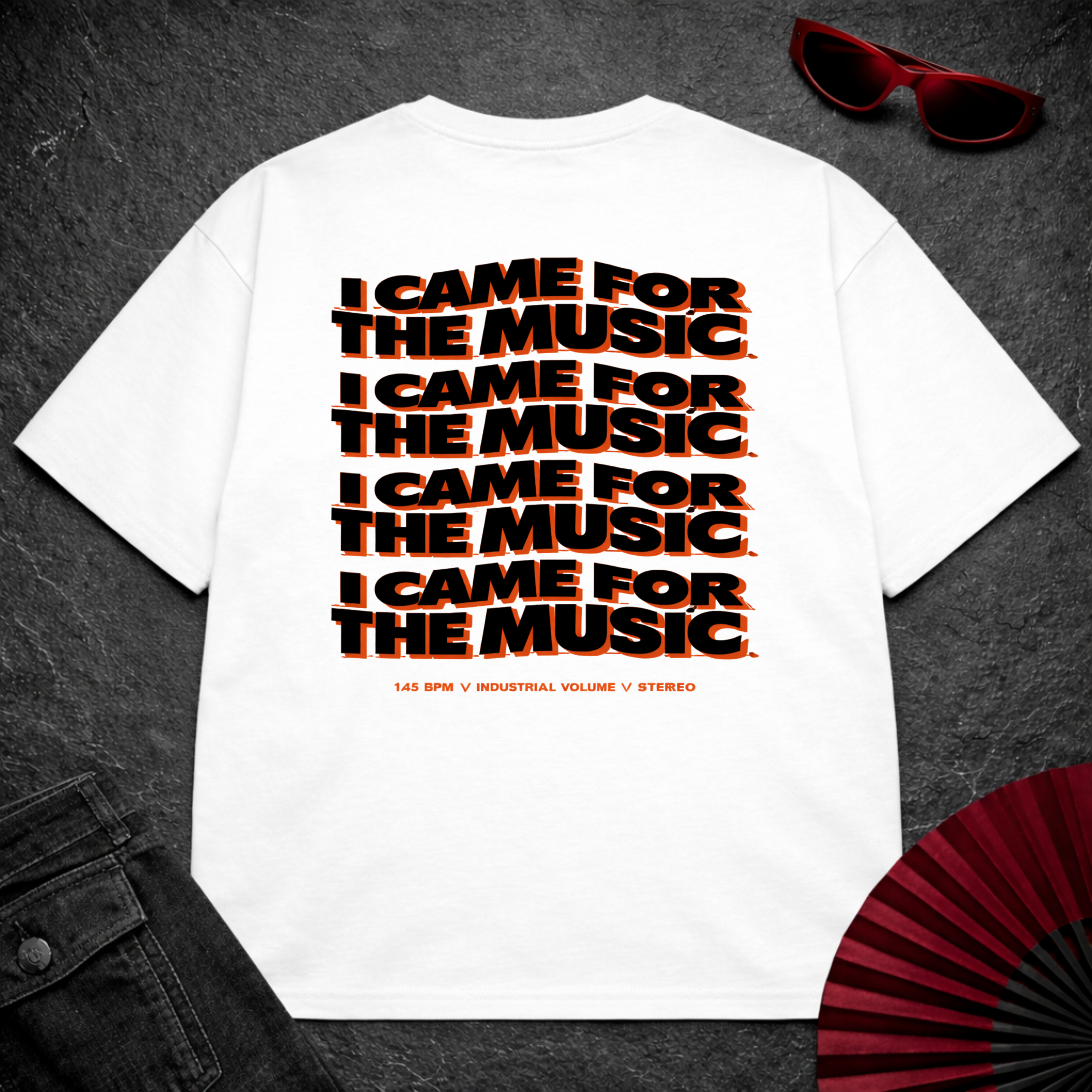 Came For The Music Oversize Tee