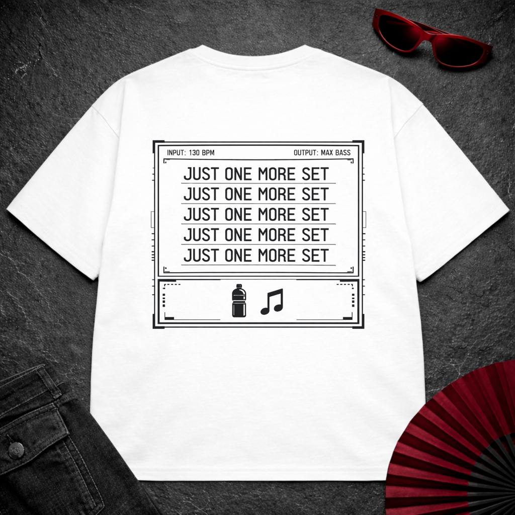 Just One More Set Oversize Tee