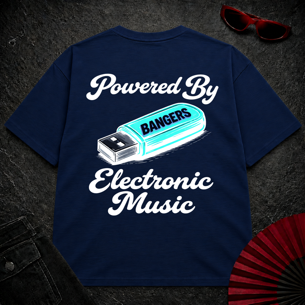 Powered By Electronic Music Oversize Tee