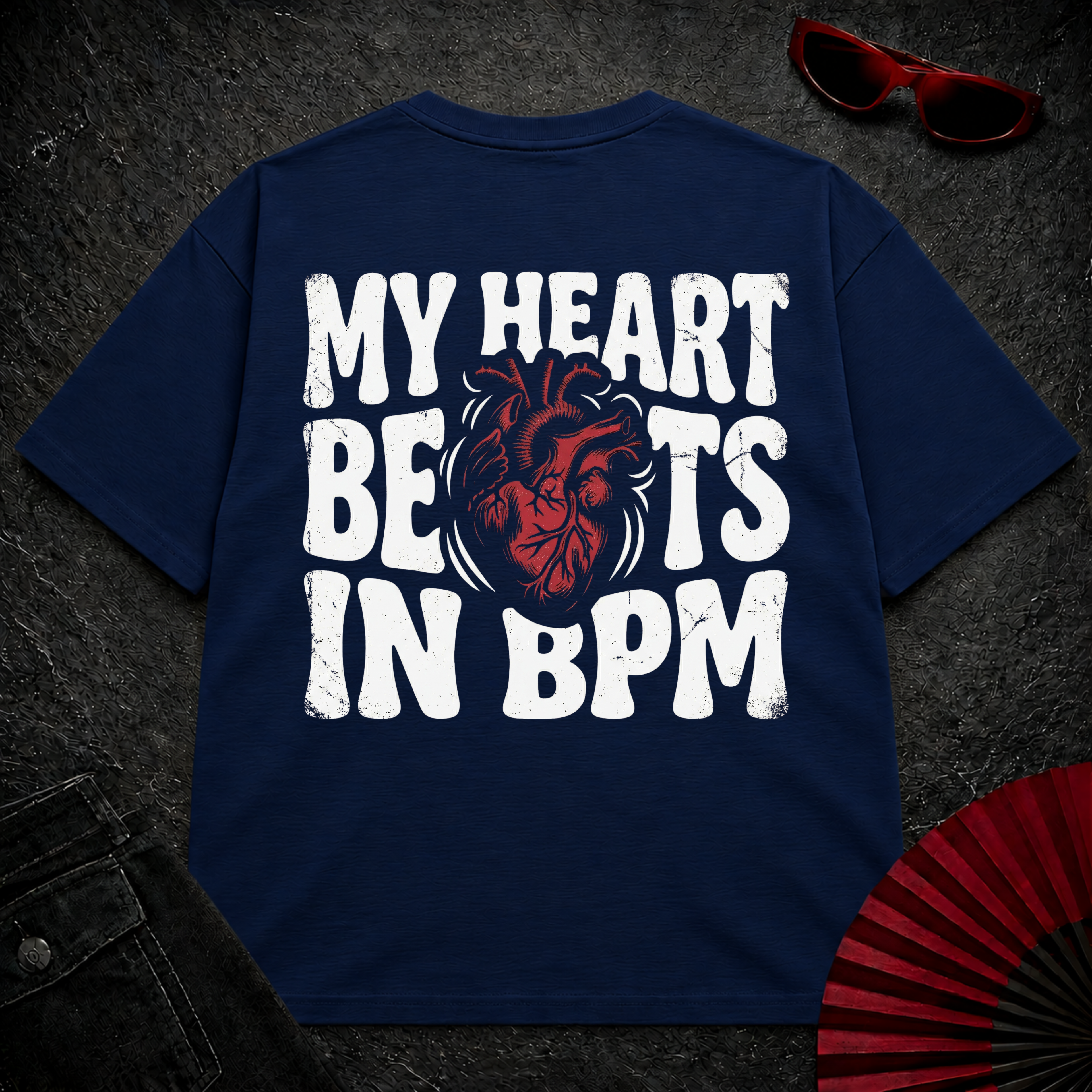 My Heart Beats In BPM Oversize Tee